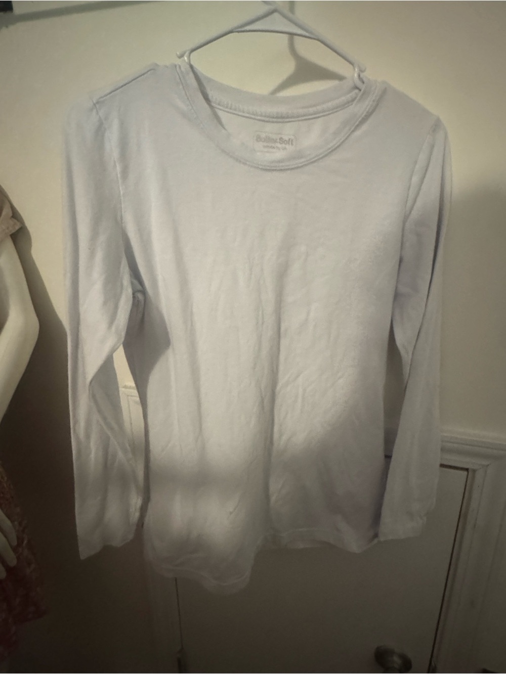 Butter soft Everyday Crewneck Long-Sleeve Top - White
